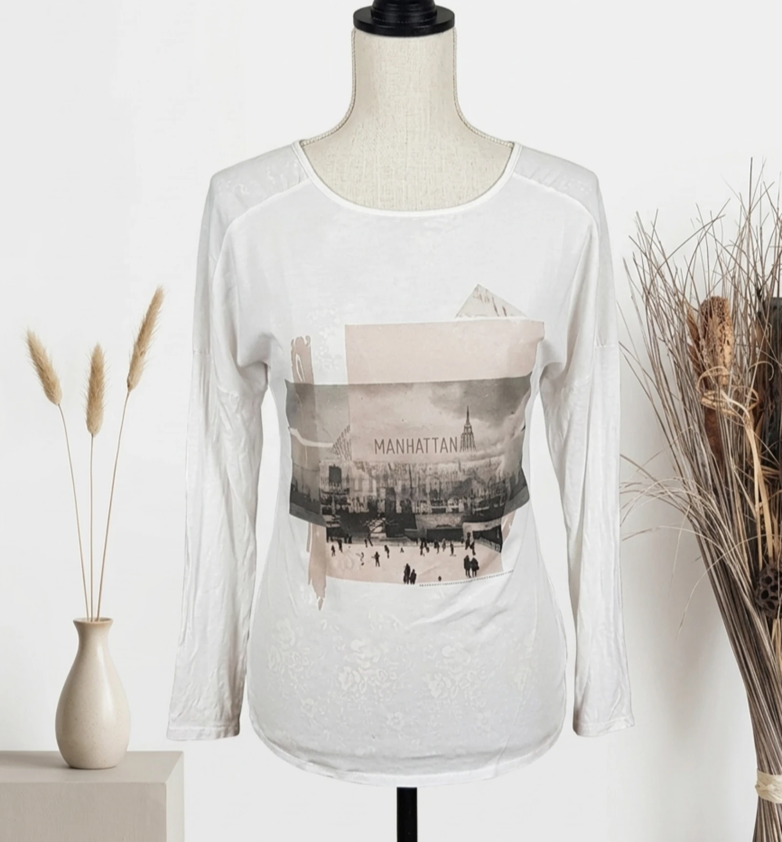 🤍 lange mouw T-shirt dames maat 38 🤍 – photo 4